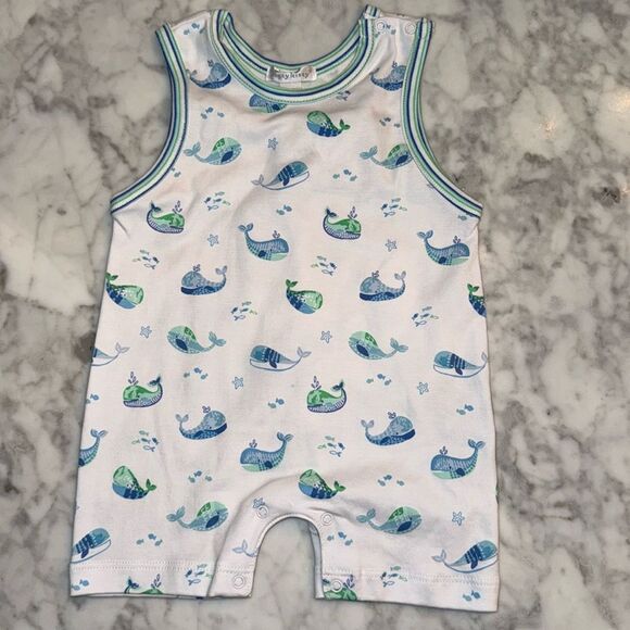 NWT KISSY KISSY WHALE PLAYSUIT 3/6M